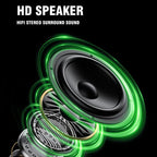 C6 IPX6 Waterproof LED Lighting Wireless Intercom Helmet Bluetooth Headset, Hard Mic, Soft Mic, Soft and Hard Mics