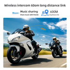 C8Max Motorcycle Intercom Video Helmet Bluetooth Headset HD Video Recorder, Soft Mic, Hard Mic, Soft and Hard Mics