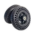 7 Inch Power Wheelchair Front Wheels Pneumatic Free Honeycomb Solid Tire Set Assembly Complete Wheel Set, 7 x 2