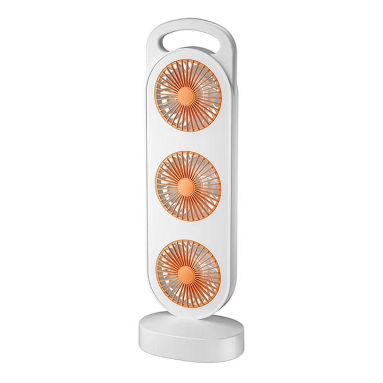 Simple Triple Turbine Design Fan Large Wind Desktop USB Charging Portable Home Outdoor Dormitory Fan