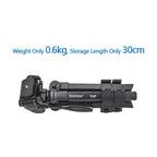 YUNTENG VCT-608 Adjustable Camera Tripod 11.8-25.4 Inch With 360 Degree Rotating 3-Way Pan Head & Gravity Hook