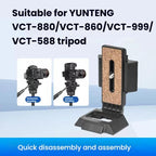 YUNTENG Vertical & Horizontal Quick Release Plate for VCT-691/VCT-6006/VCT-288/VCT-930, YUNTENG 691