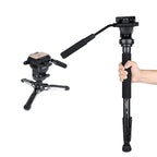 YUNTENG VCT-588 Camera Monopod 65-166cm Aluminum Alloy DSLR Tripod Stand With Hydraulic Ball Head
