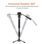 YUNTENG VCT-588 Camera Monopod 65-166cm Aluminum Alloy DSLR Tripod Stand With Hydraulic Ball Head