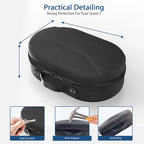 For Meta Quest 3 VR Glasses Storage Case EVA Anti-Pressure Hard Shell Storage Bag