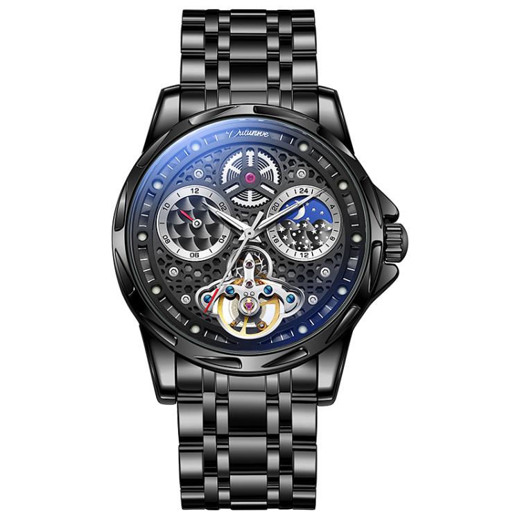 Dulunwe 6060C 30m Waterproof Luminous Automatic Mechanical Watch