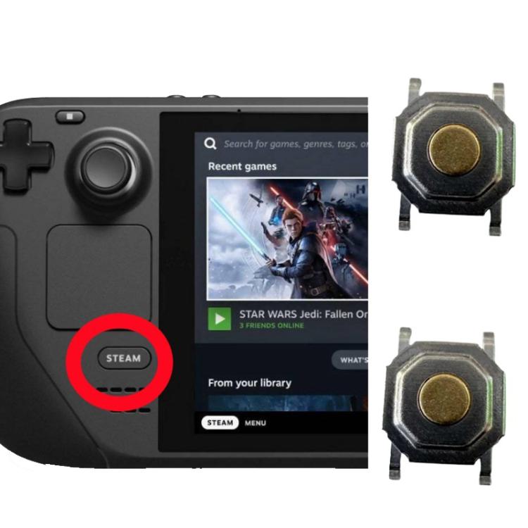 For Steam Deck Palm Buttons HOME Button Flick Switch, HOME Button