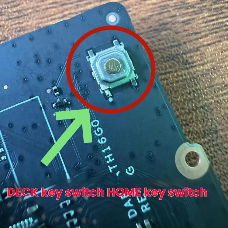 For Steam Deck Palm Buttons HOME Button Flick Switch, HOME Button