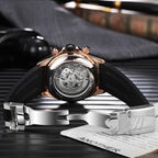 Dulunwe 30m Waterproof Luminous Fully Automatic Mechanical Watch