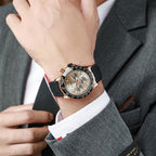 Dulunwe 30m Waterproof Luminous Fully Automatic Mechanical Watch