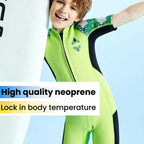 DIVE & SAIL 2.5MM Children Warm Wetsuit Short Sleeve One-piece Thickened Swimsuit, S, M, L, XL, XXL
