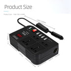 300W Car Inverter DC 12V To AC 220V Car Laptop USB Charging Universal Converter Power Adapter, E8982