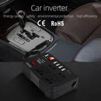 300W Car Inverter DC 12V To AC 220V Car Laptop USB Charging Universal Converter Power Adapter, E8982