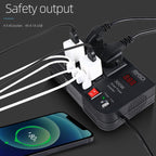 300W Car Inverter DC 12V To AC 220V Car Laptop USB Charging Universal Converter Power Adapter, E8982