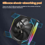 4RS 12cm Computer  Case Fan with Infinity Mirror ARGB Thermal Control & Ultra Quiet Cooling