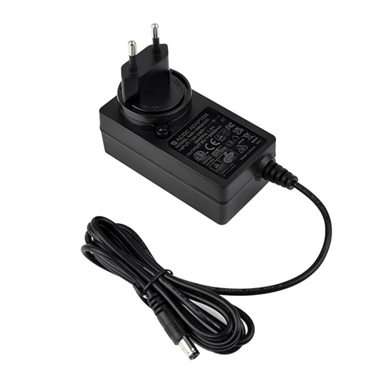 Waveshare 9V / 5A 1.2m Length Cable DC Jack Power Supply Adapter, EU Plug, UK Plug, US Plug