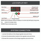 12V 24V Setup-Free Color Screen Luminous Display Solar Controller PV Solar Charge Controller, 10A, 20A, 30A, 40A, 50A, 60A