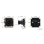 Waveshare For Raspberry Pi Series Boards IMX462 2MP Fixed-Focus IR-CUT Starlight Camera, 30450