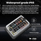 One In And One Out 12-Way Fuse Box LED Indicator With Sticker, ZH-1704B2