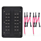 One In And One Out 12-Way Fuse Box LED Indicator With Sticker, ZH-1704B2