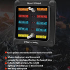 6-Way Waterproof Fuse Box With LED Indicator And Sticker, ZH-1704A1