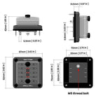 6-Way Waterproof Fuse Box With LED Indicator And Sticker, ZH-1704A1
