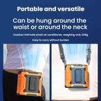 Portable Outdoor Hanging Waist Fan 100 Speeds Cooling Camping Neck Fan Long Life Charging Cooler