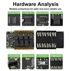 Waveshare Modbus RTU Protocol Rail-Mounted Case 8-Way RS485 30A High-Current Relay Module, 30459