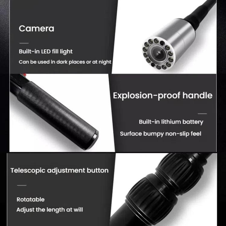 360 Degree Camera Life Detector Earthquake Coal Mine Fire Rescue Snake Eyes Infrared HD Intelligent Video Inspection Mirror, US Plug, KZX-V6D With Video, KZX-V6S No Video
