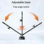 Extended Bendable Hose Car Phone Holder Windshield Dashboard Large Suction Cup Navigation Bracket