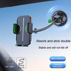 Extended Bendable Hose Car Phone Holder Windshield Dashboard Large Suction Cup Navigation Bracket