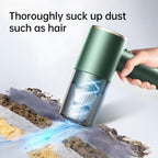 Portable Suction And Blow Extraction All In One Multi-Function Brushed Car Cordless Vacuum Cleaner, Black, Dark Green