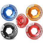 ENLEE Aluminum Bicycle Crank Cover Crank Screws, M18 Black, M18 Red, M18 Blue, M18 Gold, M20 Black, M20 Red, M20 Blue, M20 Gold
