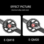 ENLEE Aluminum Bicycle Crank Cover Crank Screws, M18 Black, M18 Red, M18 Blue, M18 Gold, M20 Black, M20 Red, M20 Blue, M20 Gold