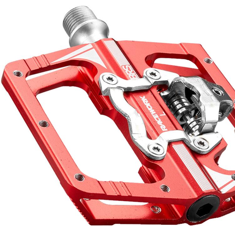 RACEWORK M215 Bicycle Lock Pedal To Flat Pedal Aluminum Alloy SPD Clipless Pedal