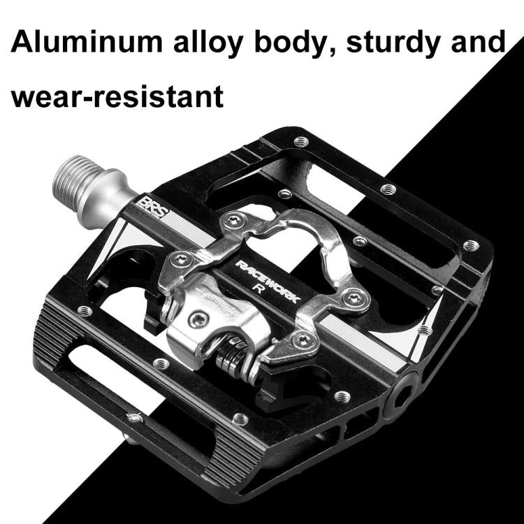 RACEWORK M215 Bicycle Lock Pedal To Flat Pedal Aluminum Alloy SPD Clipless Pedal