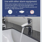 Zigbee Water Leak Detector Sensor, Compatible With Home Assistant, ZG-222Z