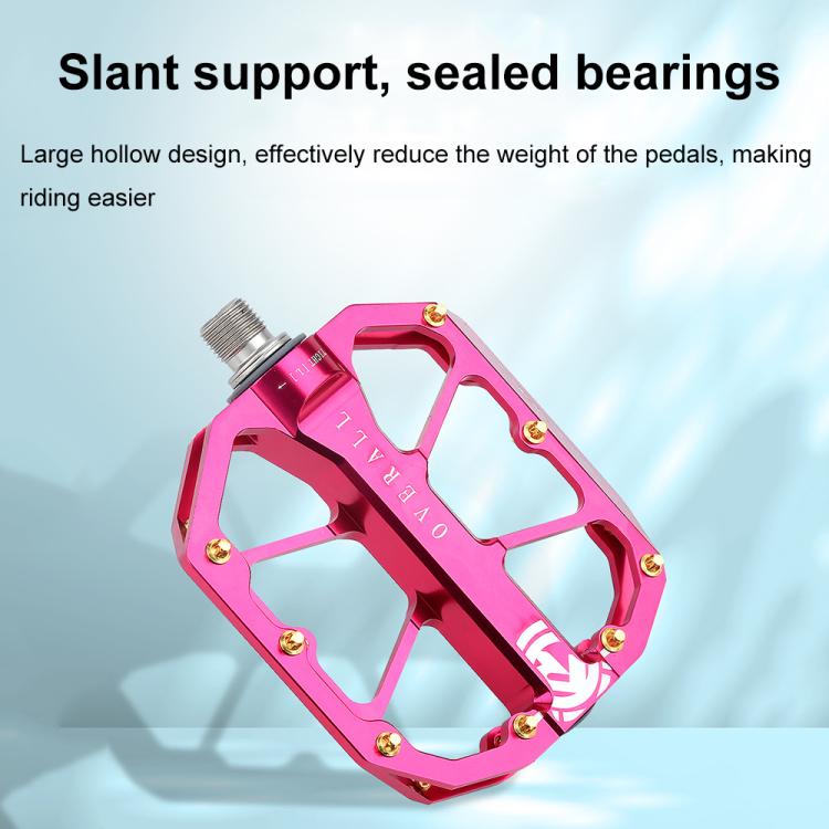 RACEWORK D029 CNC Triple Bearing Hollow Anti-slip Bicycle Pedals