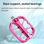 RACEWORK D029 CNC Triple Bearing Hollow Anti-slip Bicycle Pedals