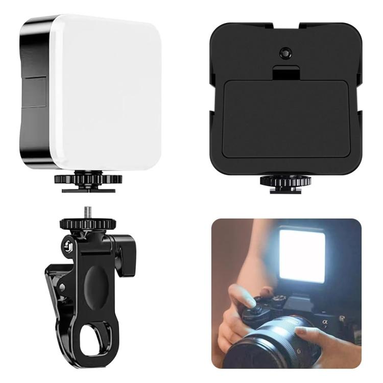 Selfie Fill Light 3 Color Temperature Clip On Lamp with PTZ & Tripod Kit, Battery Type, Rechargeable Type