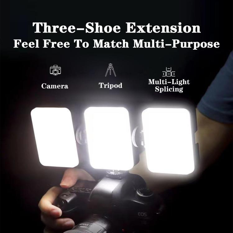 Selfie Fill Light 3 Color Temperature Clip On Lamp with PTZ & Tripod Kit, Battery Type, Rechargeable Type