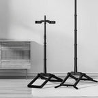 Adjustable 55-Inch Quadpod Live Streaming Phone Stand Foldable Tripod With Dual Phone Clip & 1/4 Inch Screw, YY-2