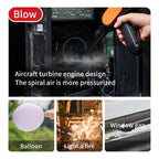 HD001 Portable Multifunctional Car Cordless Vacuum Cleaner Safety Hammer Suction Blower All In One Machine, Brushed, Brushless