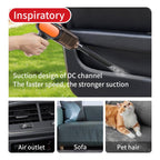 HD001 Portable Multifunctional Car Cordless Vacuum Cleaner Safety Hammer Suction Blower All In One Machine, Brushed, Brushless