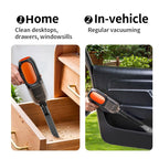 HD001 Portable Multifunctional Car Cordless Vacuum Cleaner Safety Hammer Suction Blower All In One Machine, Brushed, Brushless