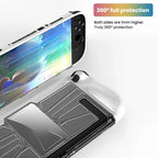 For Nintendo Switch 2 Game Console TPU + PC One-piece Case Shockproof Shell, TPU + PC One-piece Case White, TPU + PC One-piece Case Black