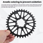 RACEWORK RK7788 Mountain Bike Direct Mount Chainwheel Road Bike Chainring, MTB 32T, MTB 34T, MTB 36T, MTB 38T, ROAD 40T, ROAD 42T, ROAD 44T, ROAD 46T, ROAD 50T, ROAD 52T