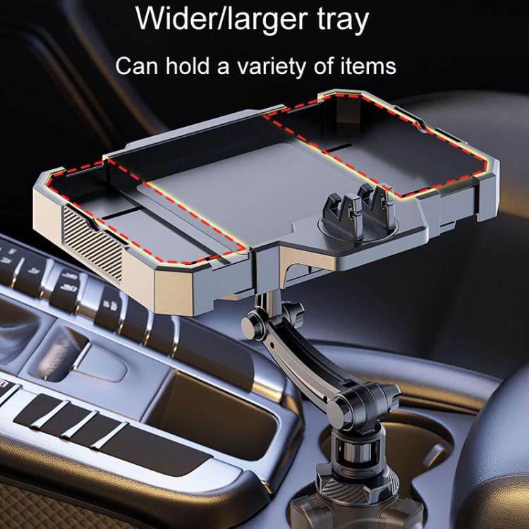 Car 360 Degree Rotating Dining Tray Auto Adjustable Cell Phone Holder, Small, Medium, Large
