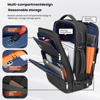 Wiersaam Men Anti-Theft Business Laptop Backpack 15.6 Inch Computer Bag With USB & Type-C Charging Ports, WA338353  Gray