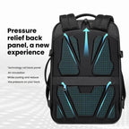 Wiersaam Men Anti-Theft Business Laptop Backpack 15.6 Inch Computer Bag With USB & Type-C Charging Ports, WA338353  Gray